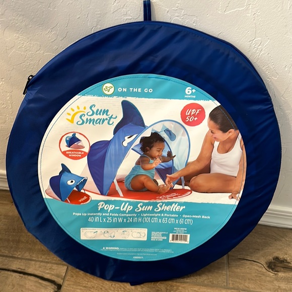 Sun Smart Pop Up 2 In 1 Shelter And Pool In Blue Yellownull